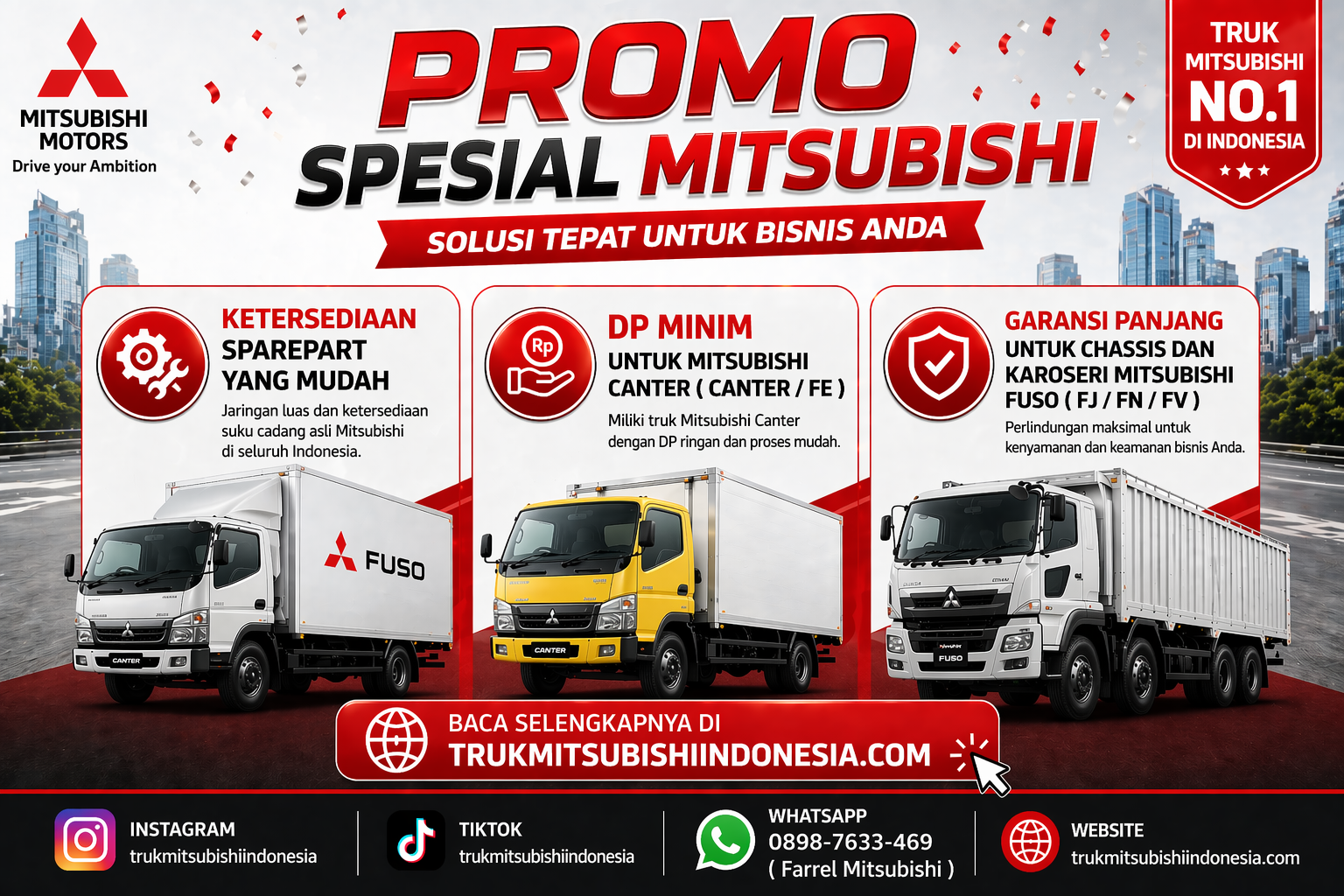 Promo Truk Mitsubishi 2026: DP Ringan & Penawaran Terbaik Canter dan Fuso